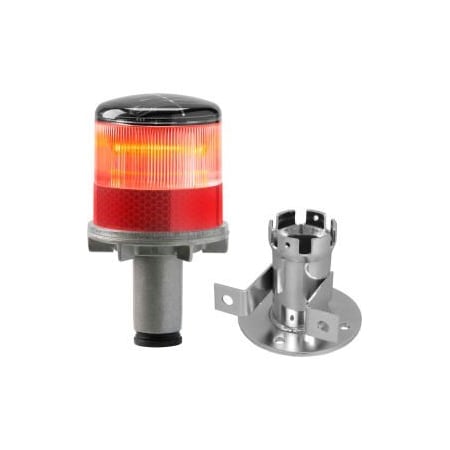 Tapco 3337-00001 Solar Powered LED Strobe Lights, Red Bulb 3337-00001